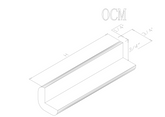 Light Grain Corner Molding 40"